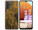 Funda Gel Transparente para Samsung Galaxy A32 4G diseño Hojas Dibujos