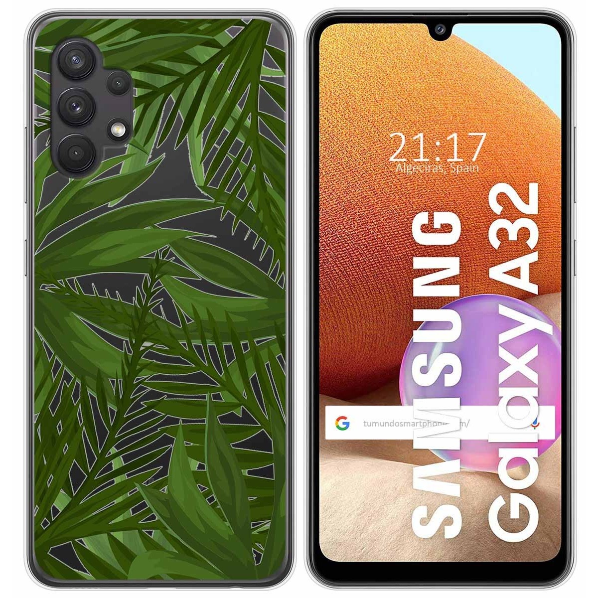 Funda Gel Transparente para Samsung Galaxy A32 4G diseño Jungla Dibujos