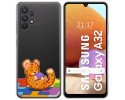 Funda Gel Transparente para Samsung Galaxy A32 4G diseño Leopardo Dibujos