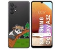 Funda Gel Transparente para Samsung Galaxy A32 4G diseño Panda Dibujos