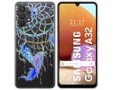 Funda Gel Transparente para Samsung Galaxy A32 4G diseño Plumas Dibujos