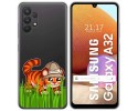 Funda Gel Transparente para Samsung Galaxy A32 4G diseño Tigre Dibujos