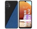 Funda Gel Tpu para Samsung Galaxy A32 4G diseño Cuero 02 Dibujos