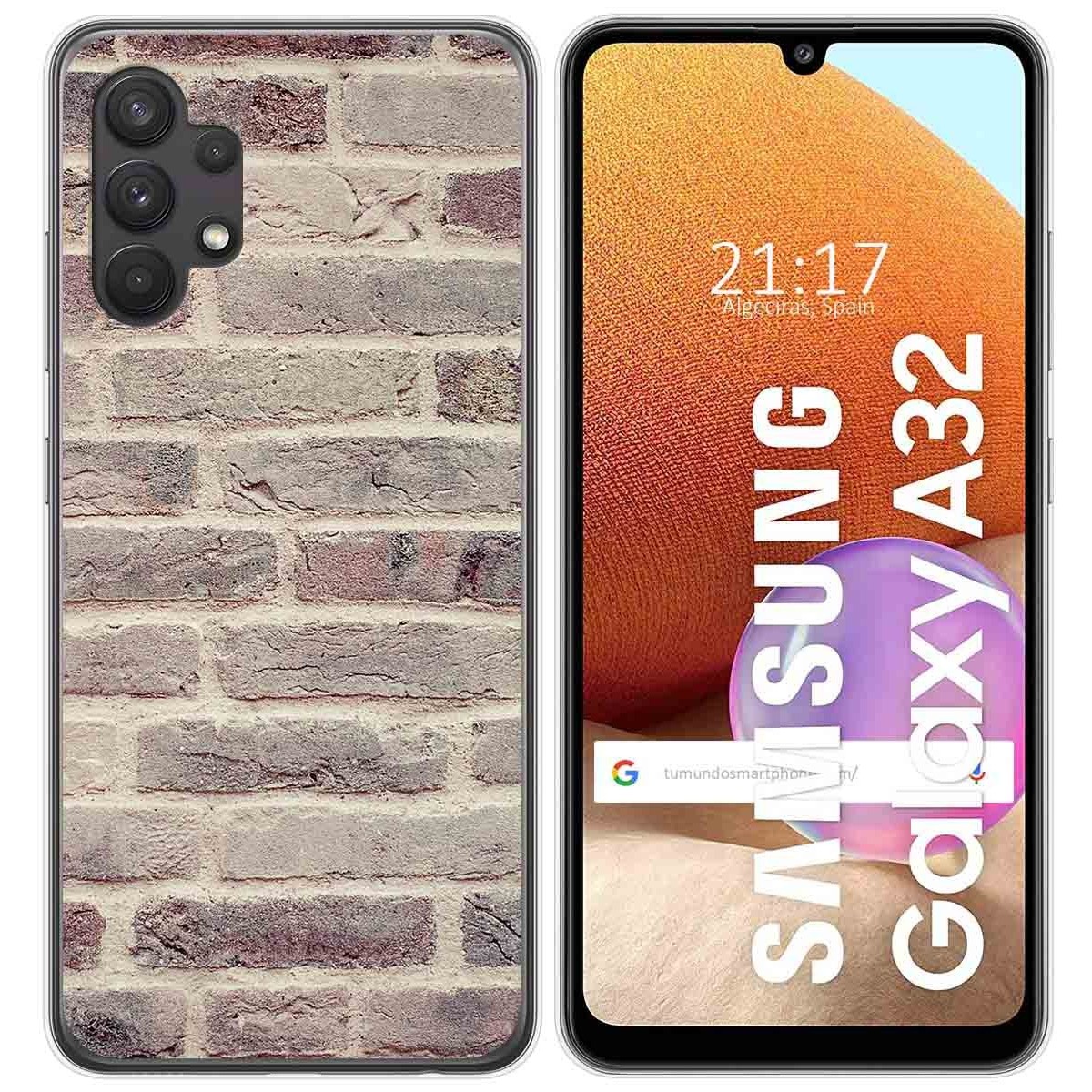 Funda Gel Tpu para Samsung Galaxy A32 4G diseño Ladrillo 01 Dibujos