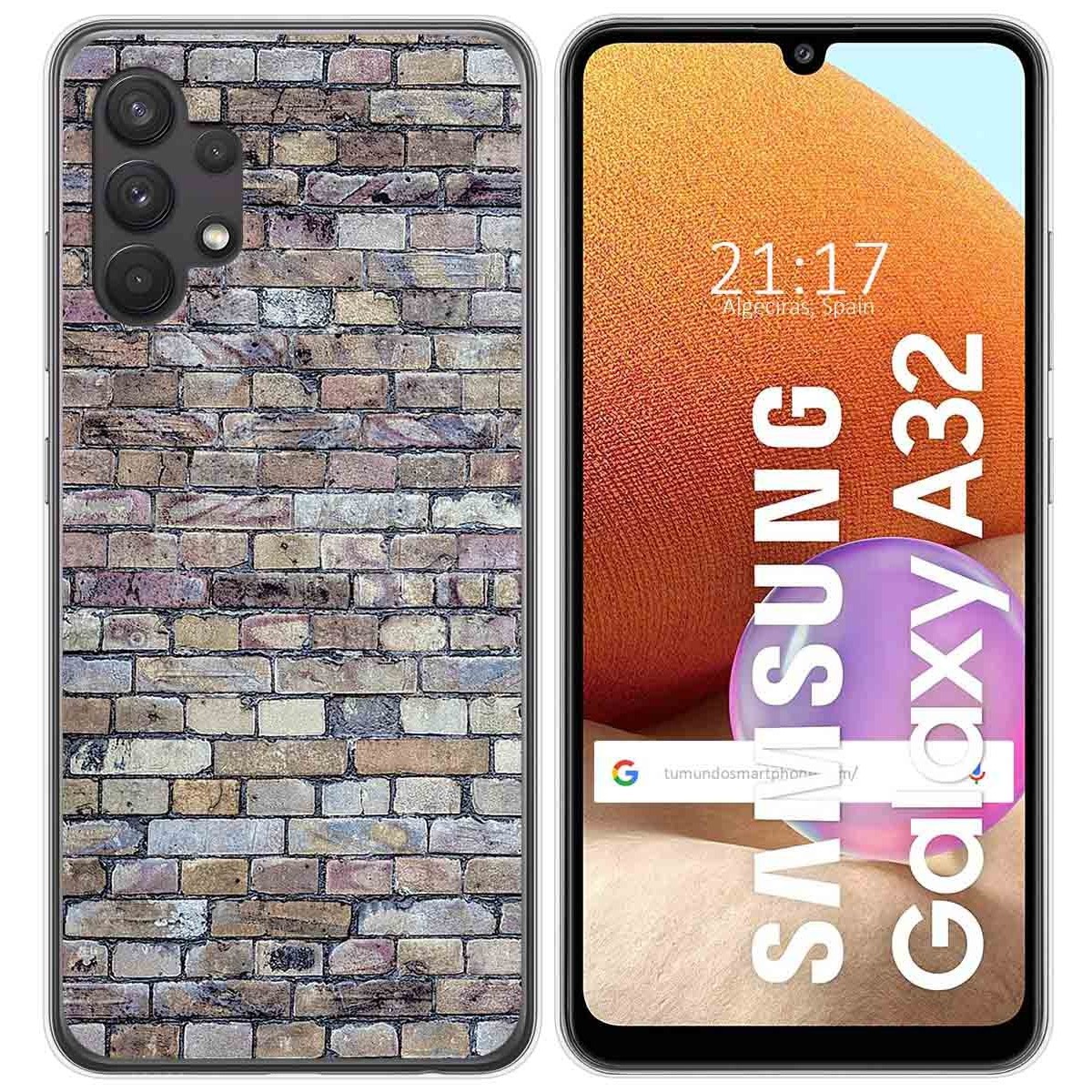 Funda Gel Tpu para Samsung Galaxy A32 4G diseño Ladrillo 02 Dibujos