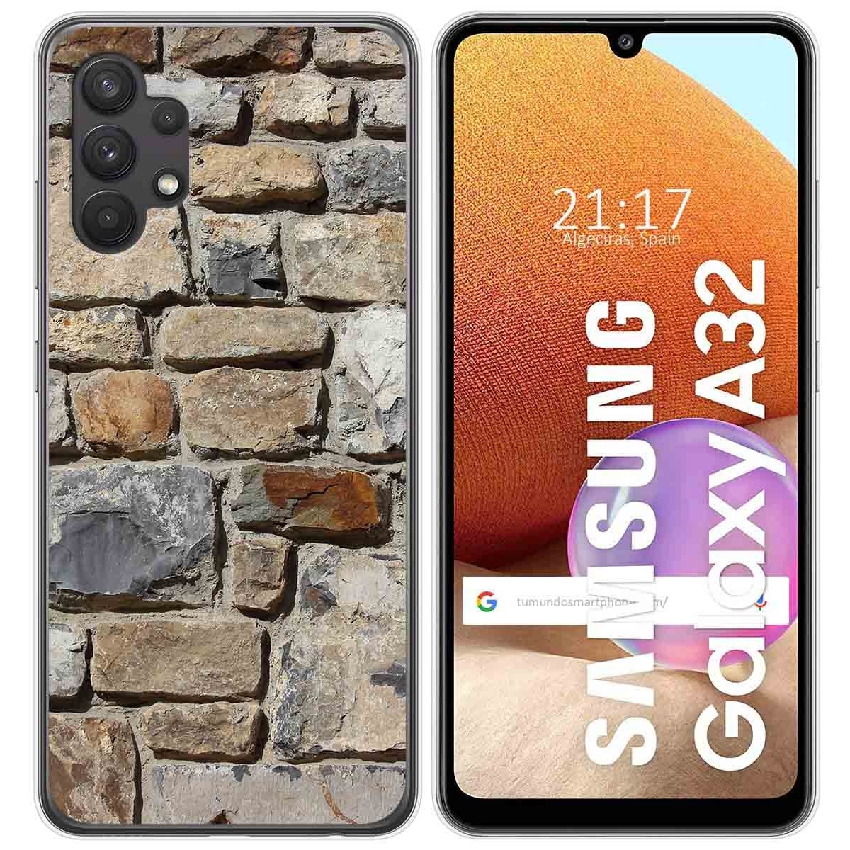 Funda Gel Tpu para Samsung Galaxy A32 4G diseño Ladrillo 03 Dibujos