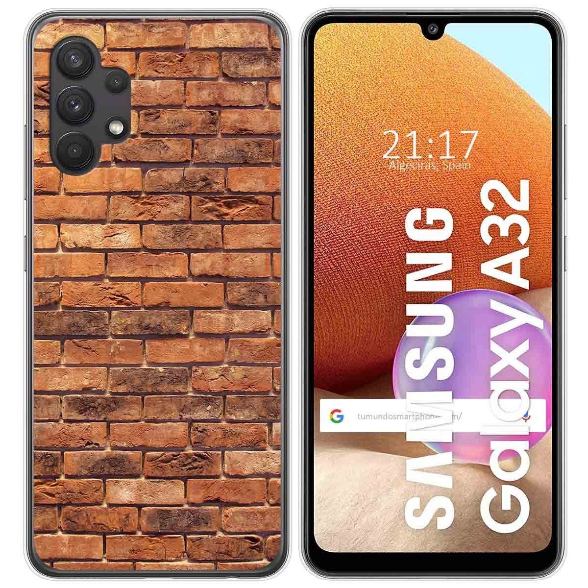 Funda Gel Tpu para Samsung Galaxy A32 4G diseño Ladrillo 04 Dibujos