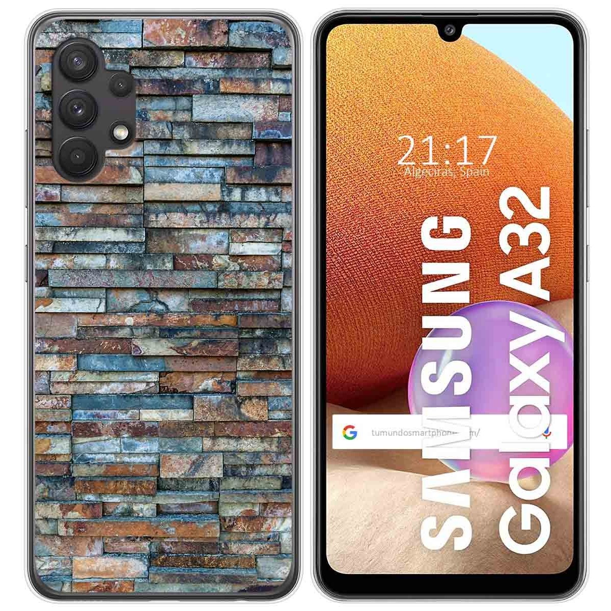 Funda Gel Tpu para Samsung Galaxy A32 4G diseño Ladrillo 05 Dibujos