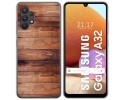 Funda Gel Tpu para Samsung Galaxy A32 4G diseño Madera 02 Dibujos