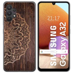 Funda Gel Tpu para Samsung Galaxy A32 4G diseño Madera 06 Dibujos