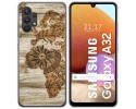 Funda Gel Tpu para Samsung Galaxy A32 4G diseño Madera 07 Dibujos