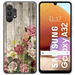 Funda Gel Tpu para Samsung Galaxy A32 4G diseño Madera 08 Dibujos
