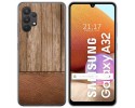 Funda Gel Tpu para Samsung Galaxy A32 4G diseño Madera 09 Dibujos
