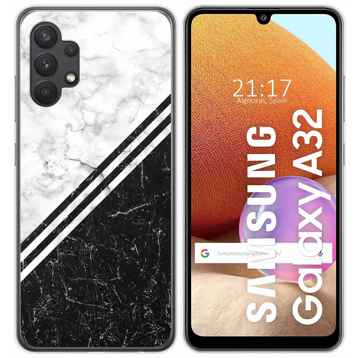 Funda Gel Tpu para Samsung Galaxy A32 4G diseño Mármol 01 Dibujos