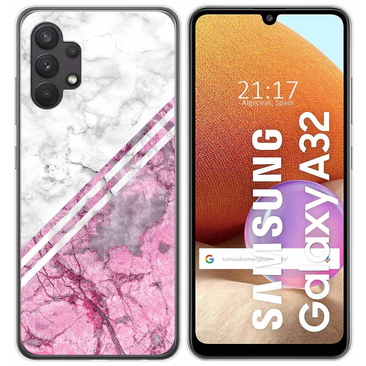 Funda Gel Tpu para Samsung Galaxy A32 4G diseño Mármol 03 Dibujos