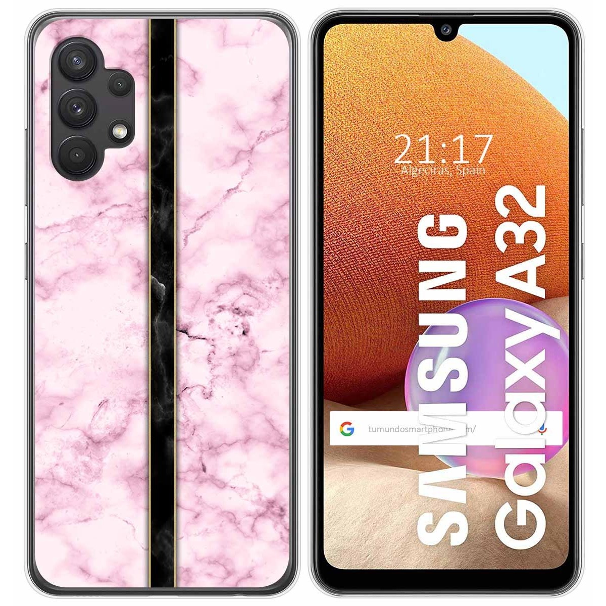 Funda Gel Tpu para Samsung Galaxy A32 4G diseño Mármol 04 Dibujos