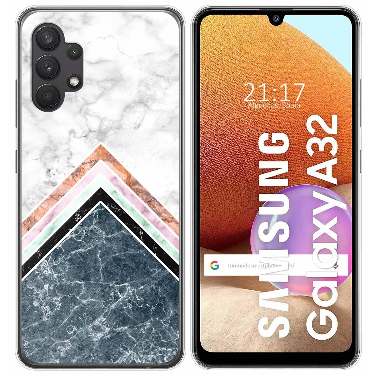 Funda Gel Tpu para Samsung Galaxy A32 4G diseño Mármol 05 Dibujos