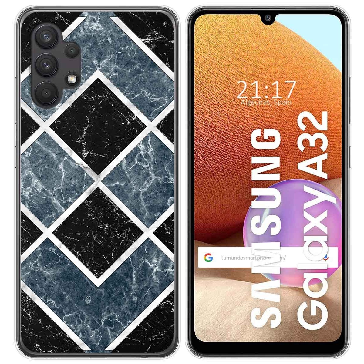 Funda Gel Tpu para Samsung Galaxy A32 4G diseño Mármol 06 Dibujos