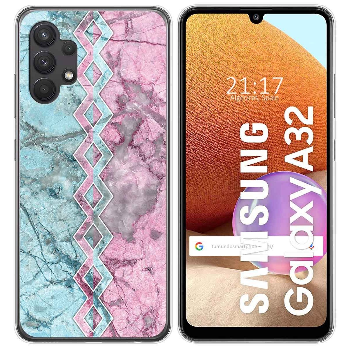 Funda Gel Tpu para Samsung Galaxy A32 4G diseño Mármol 08 Dibujos