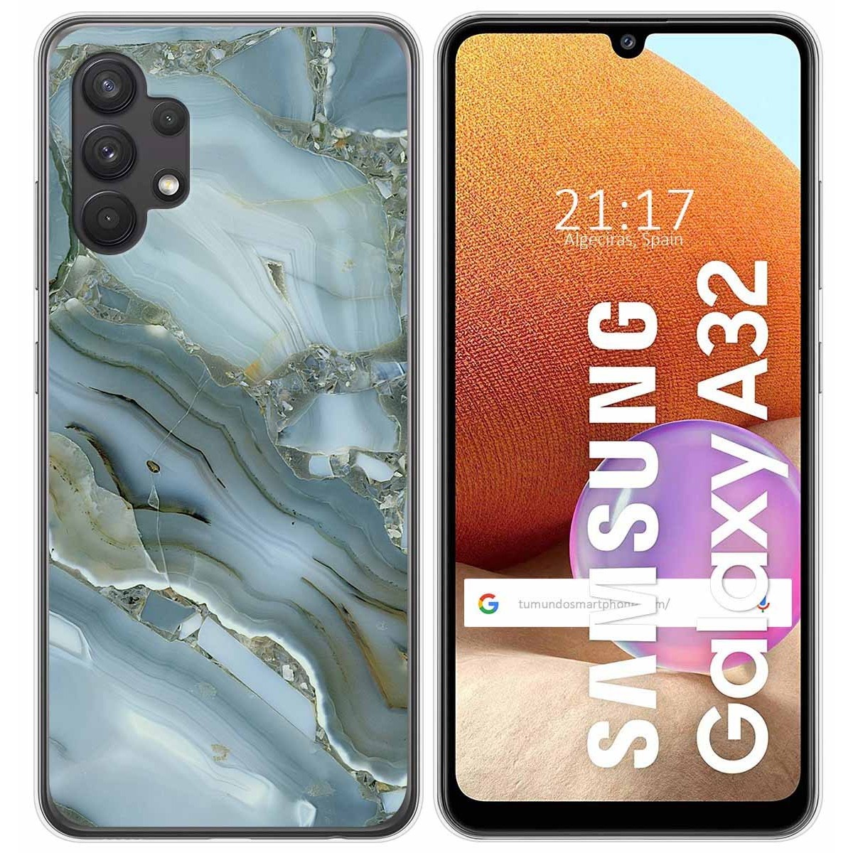 Funda Gel Tpu para Samsung Galaxy A32 4G diseño Mármol 09 Dibujos