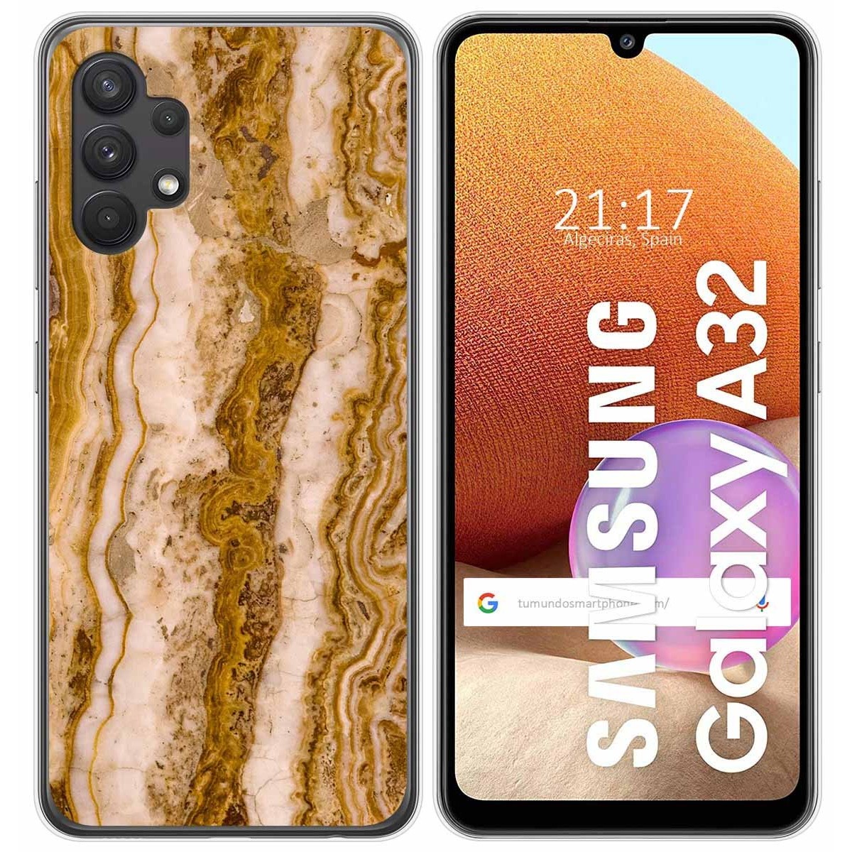 Funda Gel Tpu para Samsung Galaxy A32 4G diseño Mármol 10 Dibujos