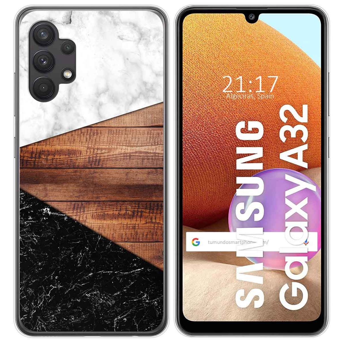 Funda Gel Tpu para Samsung Galaxy A32 4G diseño Mármol 11 Dibujos