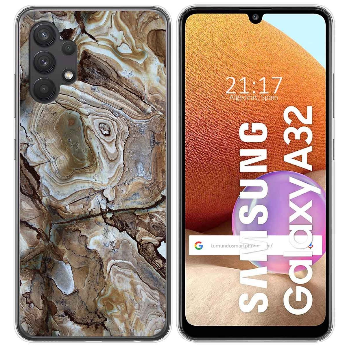 Funda Gel Tpu para Samsung Galaxy A32 4G diseño Mármol 14 Dibujos