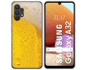 Funda Gel Tpu para Samsung Galaxy A32 4G diseño Cerveza Dibujos