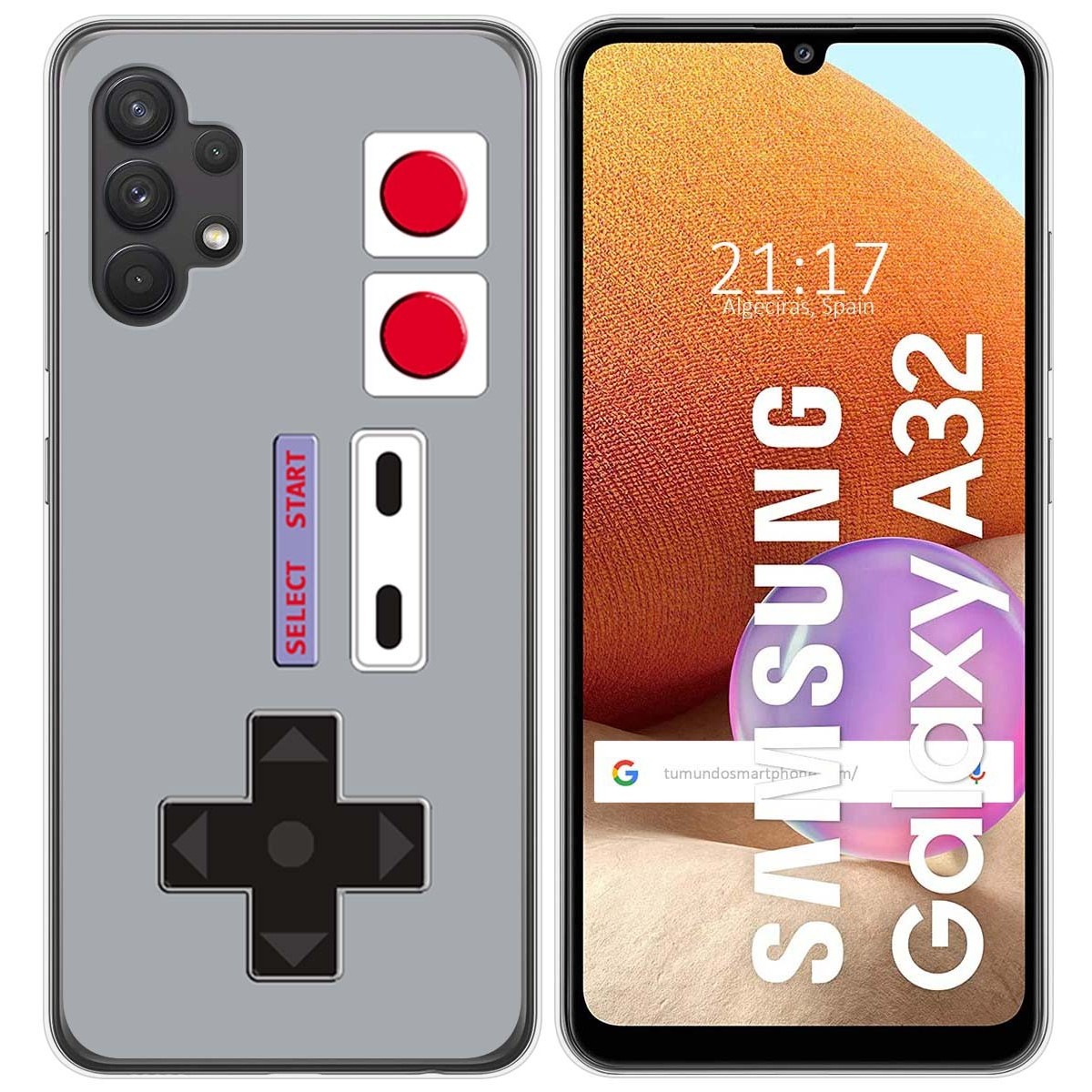 Funda Gel Tpu para Samsung Galaxy A32 4G diseño Consola Dibujos