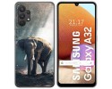 Funda Gel Tpu para Samsung Galaxy A32 4G diseño Elefante Dibujos