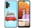 Funda Gel Tpu para Samsung Galaxy A32 4G diseño Furgoneta Dibujos