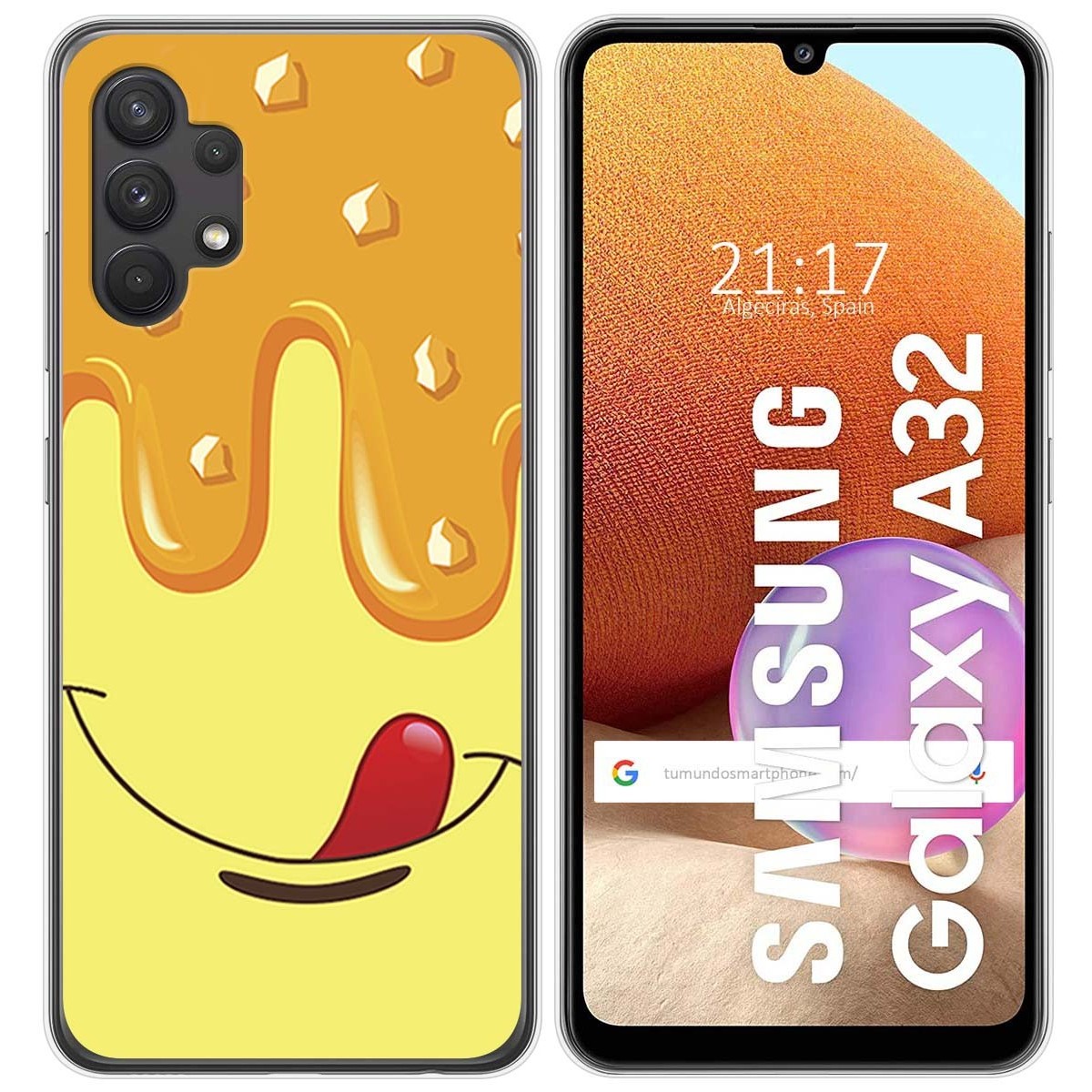 Funda Gel Tpu para Samsung Galaxy A32 4G diseño Helado Vainilla Dibujos