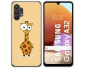 Funda Gel Tpu para Samsung Galaxy A32 4G diseño Jirafa Dibujos
