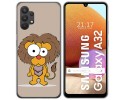 Funda Gel Tpu para Samsung Galaxy A32 4G diseño Leon Dibujos