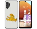 Funda Gel Tpu para Samsung Galaxy A32 4G diseño Leones Dibujos