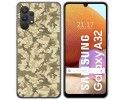 Funda Gel Tpu para Samsung Galaxy A32 4G diseño Sand Camuflaje Dibujos