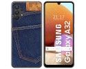 Funda Gel Tpu para Samsung Galaxy A32 4G diseño Vaquero Dibujos