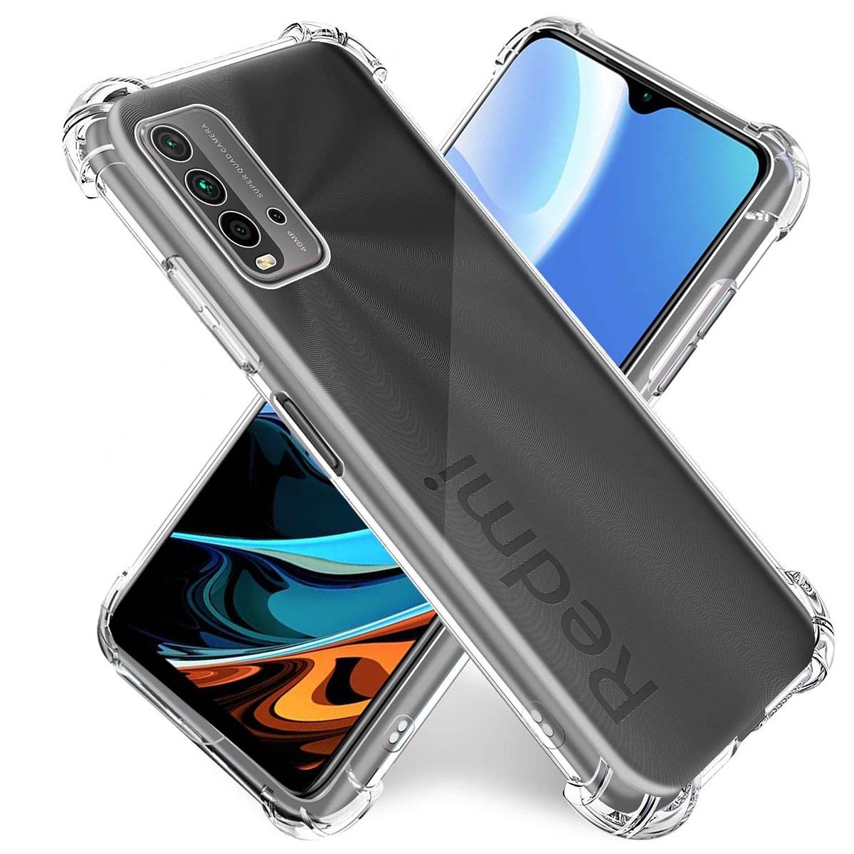 Funda Gel Tpu Anti-Shock Transparente para Xiaomi Redmi 9T