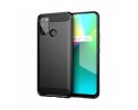 Funda Gel Tpu Tipo Carbon Negra para Realme 7i / Narzo 30A