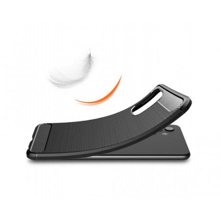 Funda Gel Tpu Tipo Carbon Negra para Samsung Galaxy A32 4G