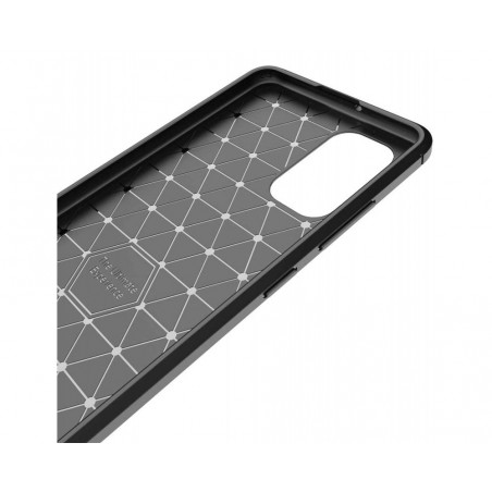 Funda Gel Tpu Tipo Carbon Negra para Samsung Galaxy A32 4G