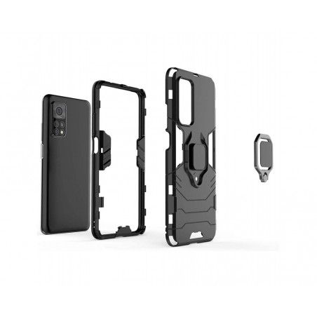 Funda Tough Armor con Anillo Giratorio Negra para Xiaomi Mi 10T / MI 10T Pro