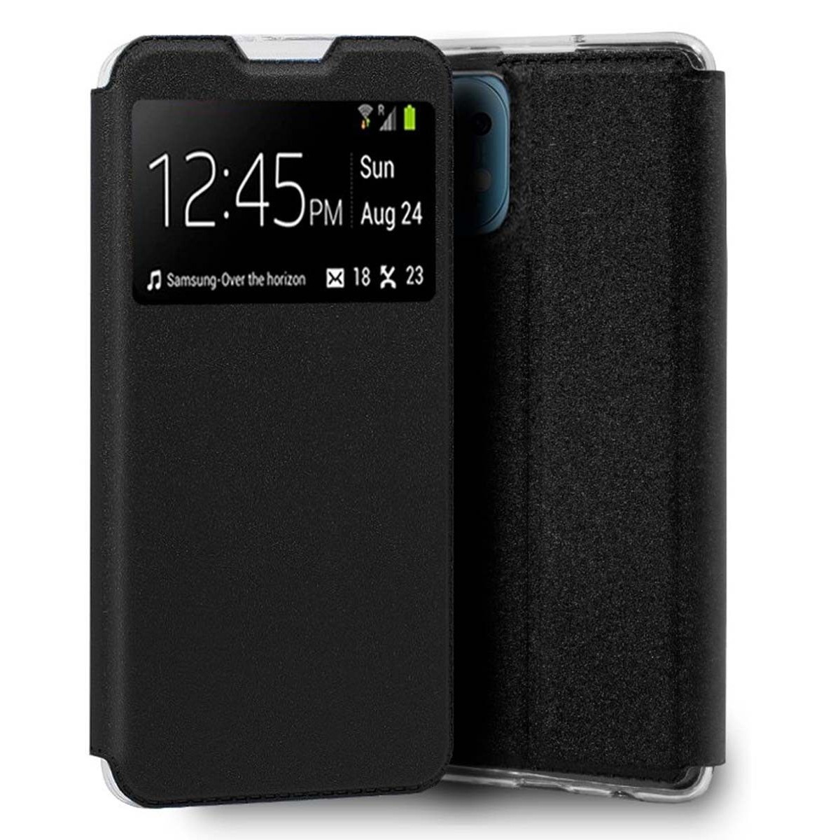 Funda Libro Soporte con Ventana para Xiaomi Mi 11 5G Color Negra