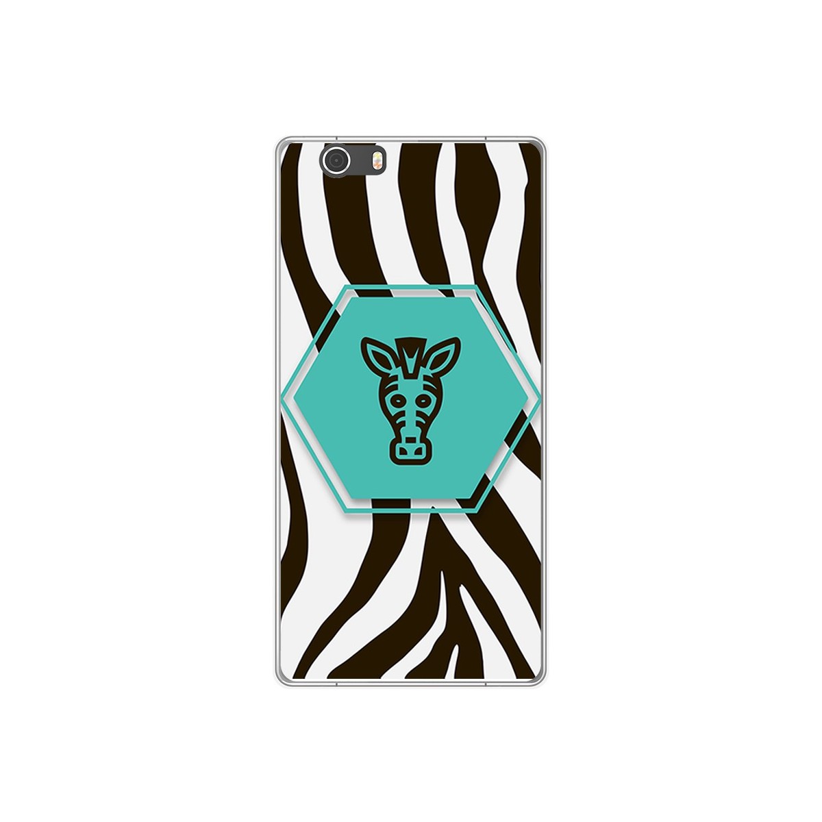 Funda Gel Tpu para Elephone M2 Diseño Cebra Dibujos