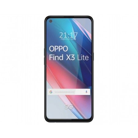Protector Cristal Templado Completo 5D Full Glue Negro para Oppo Find X3 Lite 5G Vidrio