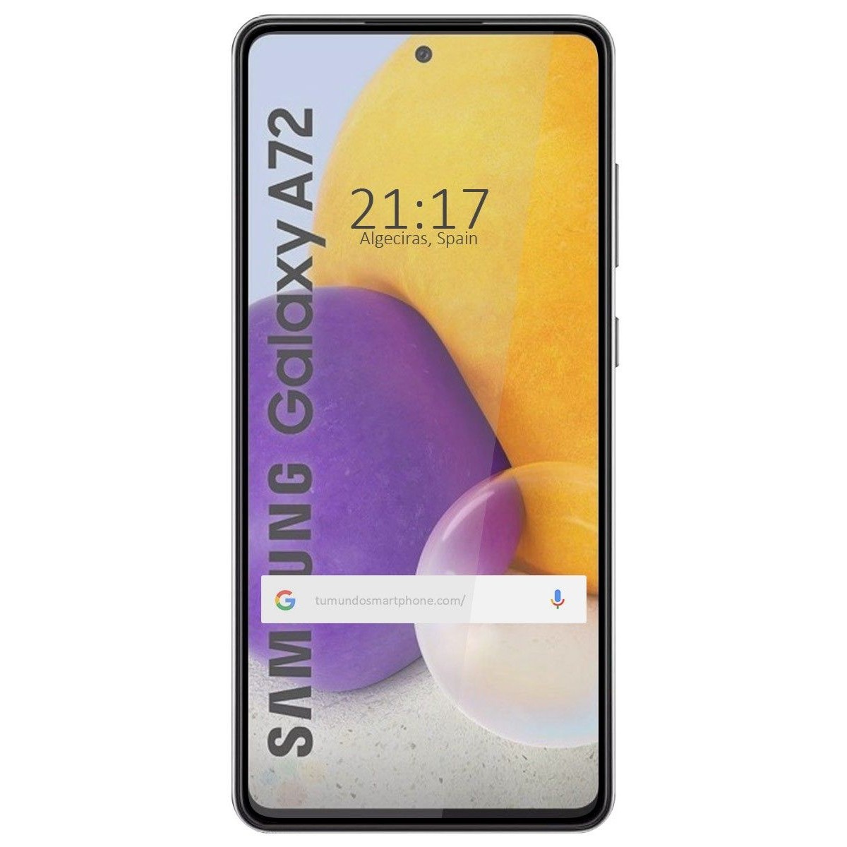 Protector Cristal Templado Completo 5D Full Glue Negro para Samsung Galaxy A72 Vidrio