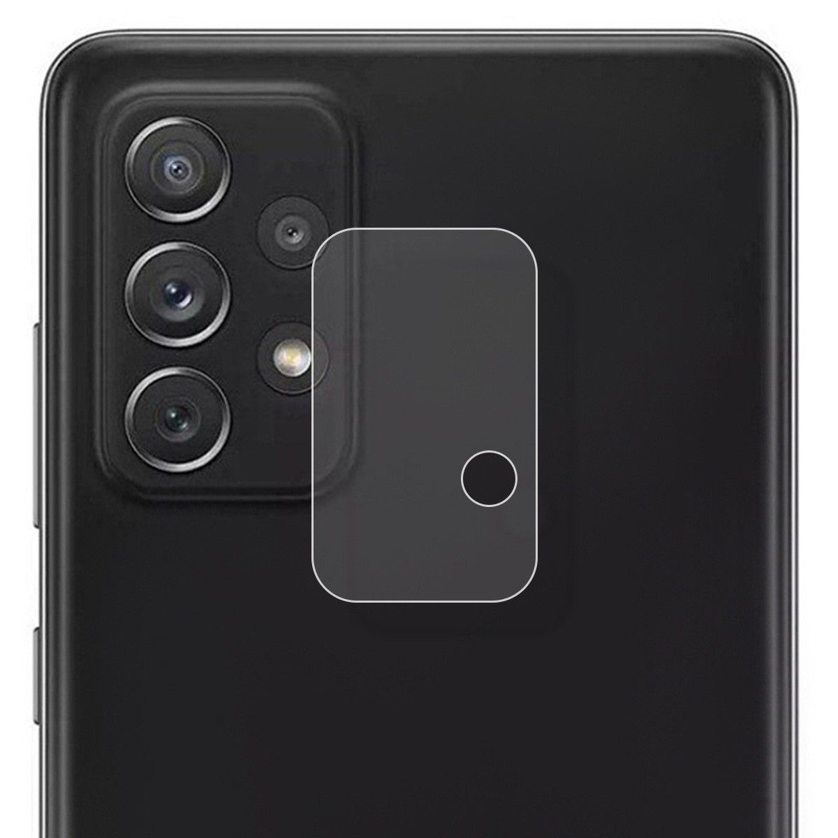 Protector Cristal Templado Cámara Trasera para Samsung Galaxy A72 Vidrio