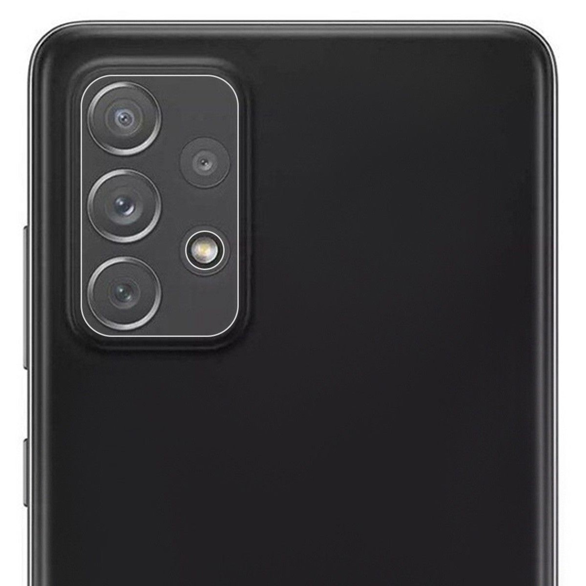 Protector Cristal Templado Cámara Trasera para Samsung Galaxy A72 Vidrio