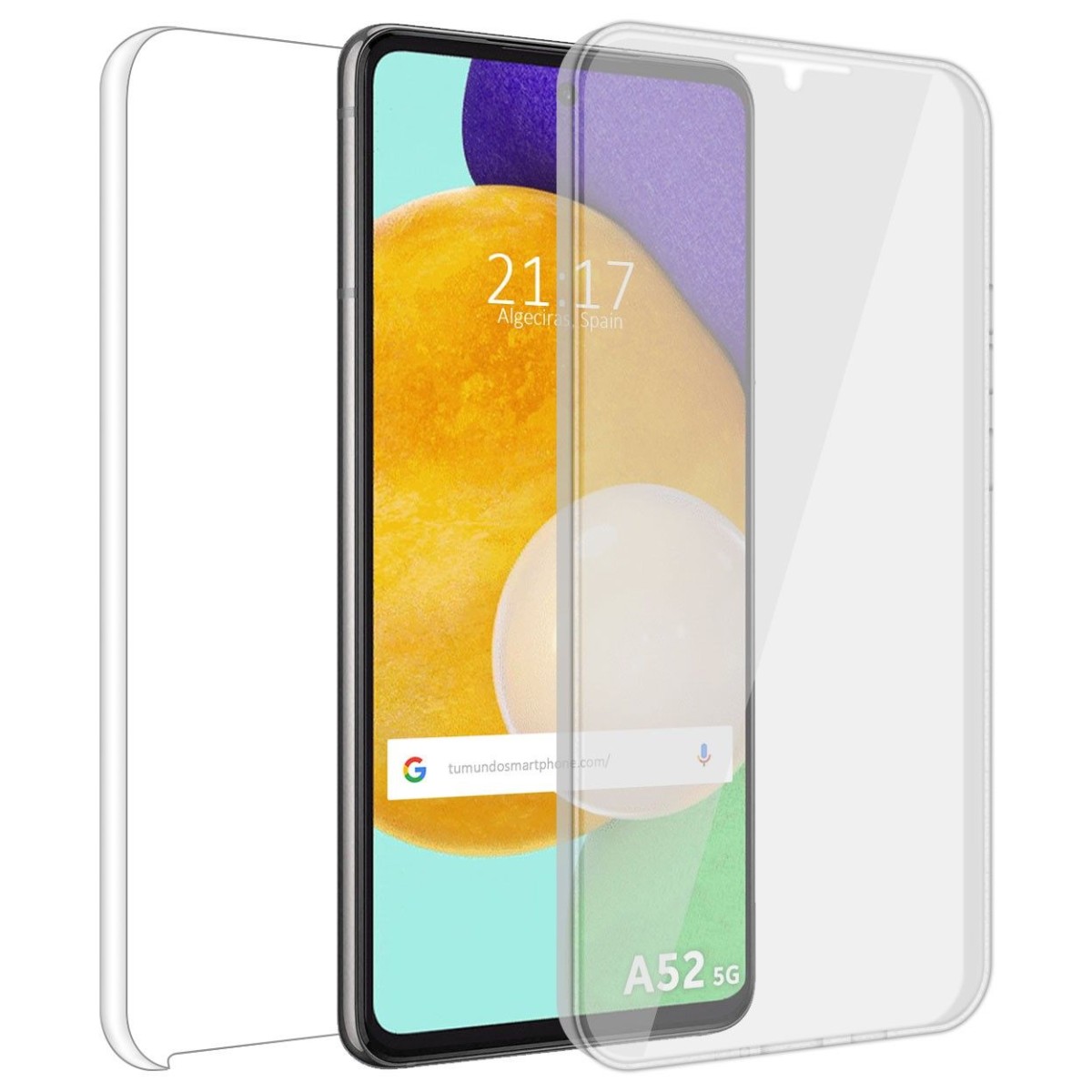 Funda Completa Transparente Pc + Tpu Full Body 360 para Samsung Galaxy A52 / A52 5G / A52s 5G