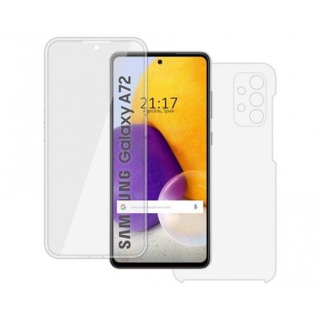 Funda Completa Transparente Pc + Tpu Full Body 360 para Samsung Galaxy A72